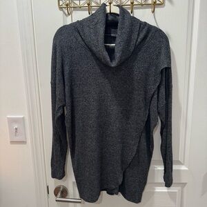 Nally & Millie Charcoal Cowl Neck Sweater